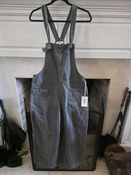 Zenana Outfitters Pants - Zenana Outfitters Gray Denim Overall Jumpsuit